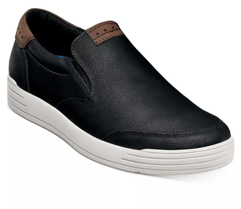 Nunn Bush City Walk Slip Shoes Men's Size 8.5 Black Slip On Casual KORE New Box